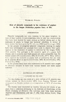 Role of phenolic compounds in the resistance of poplars to the fungus Dothichiza populea Sacc. et Bri.