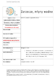 Zarzecze, młyny wodne