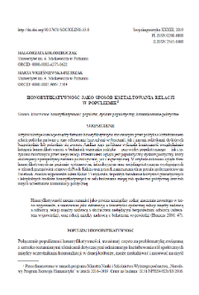 Honorification as a method of creating relations between interlocutors in populism