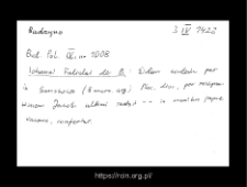 Budzyno. Kartoteka powiatu makowskiego w średniowieczu. Kartoteka Słownika historyczno-geograficznego Mazowsza w średniowieczu