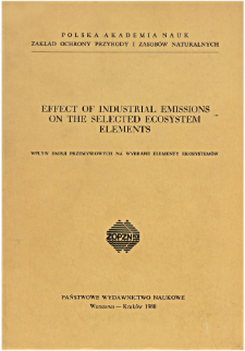 Degradation of pine forest Vaccinio myrtilli-Pinetum vegetation under the influence of zinc and lead smelter