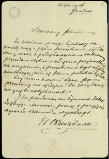 Listy do Antoniego Sikorskiego z lat 1906-1910