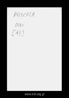 Poschła. Kartoteka powiatu czerskiego w średniowieczu. Kartoteka Słownika historyczno-geograficznego Mazowsza w średniowieczu