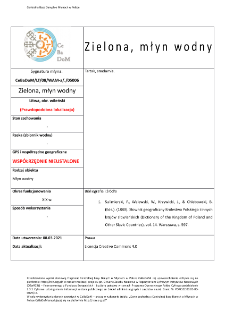 Zielona, młyn wodny