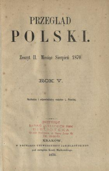Korespondencya Mickiewicza : (Tom I, Paryż, księgarnia Luksemburska, 1870) : [recenzja]