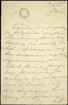 Listy do Henryka Nusbauma z lat 1883-1909