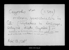 Czersk od 1500. Kartoteka powiatu czerskiego w średniowieczu. Kartoteka Słownika historyczno-geograficznego Mazowsza w średniowieczu