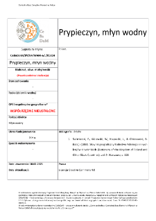 Prypieczyn, młyn wodny