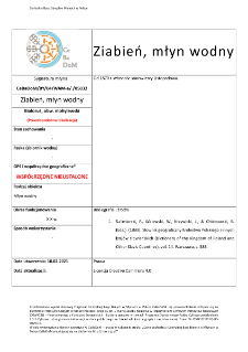 Ziabień, młyn wodny