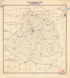 Województwo łódzkie : mapa administracyjna i komunikacyjna