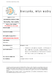 Bierzynka, młyn wodny