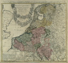 Belgii Universi seu Inferioris Germaniae quam XVII Provinciae, Austriaco, Gallico et Batavo Sceptro parentes constituunt, nova Tabula Geographica = Carte des XVII Provinces ou de l'Allemagne Inferievre