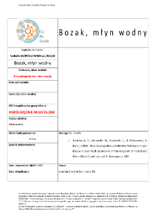 Bozak, młyn wodny