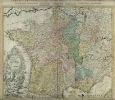 Regni Galliae seu Franciae et Navarrae Tabula Geographica in usum Elementorum Geographiæ Schazianorum accom[m]odata
