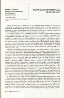 Enzymatic transformation of lignocellulose