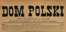 Dom Polski : pismo beletrystyczne i naukowe 1888 N.3