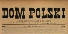 Dom Polski : pismo beletrystyczne i naukowe 1888 N.8