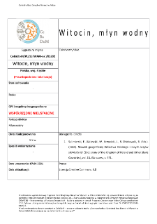 Witocin, młyn wodny