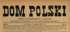 Dom Polski : pismo beletrystyczne i naukowe 1889 N.2