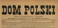 Dom Polski : pismo beletrystyczne i naukowe 1889 N.13