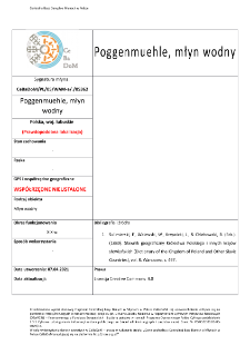 Poggenmuehle, młyn wodny