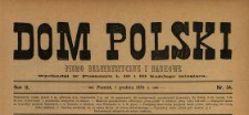 Dom Polski : pismo beletrystyczne i naukowe 1889 N.34