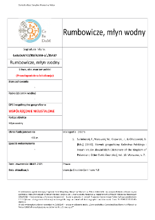 Rumbowicze, młyn wodny