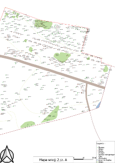 Mapa Arboretum Kórnickiego - sekcja 2