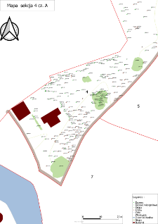 Mapa Arboretum Kórnickiego - sekcja 4