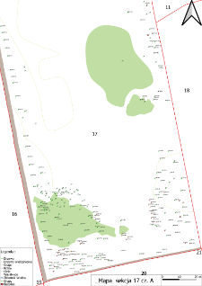 Mapa Arboretum Kórnickiego - sekcja 17