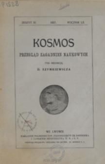 Kosmos. Seria B, Przegląd Zagadnień Naukowych, Zeszyt 4, Rocznik 52