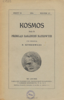 Kosmos. Seria B, Przegląd Zagadnień Naukowych, Zeszyt 4, Rocznik 55