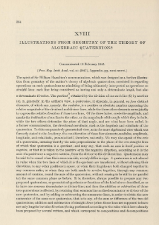 Illustrations from Geometry of the Theory of Algebraic Quaternions (1845)