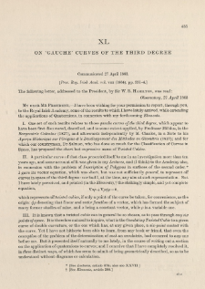 On ‘Gauche’ Curves of the Third Degree (1863)