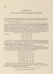 Editors' Appendix 3 : Four and Eight Squares Theorems