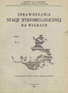 Sprawozdania Stacji Hydrobiologicznej na Wigrach