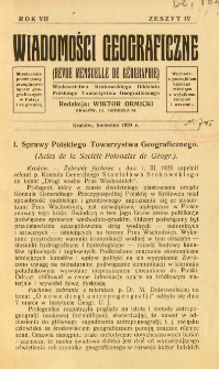 Wiadomości Geograficzne R. 7 z. 4 (1929)