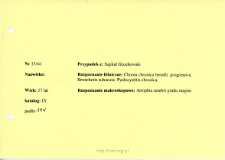 File of histopathological evaluation of nervous system diseases (1966) - nr 13/66