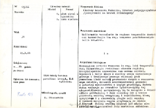Kartoteka oceny histopatologicznej chorób układu nerwowego (1966) - opis nr 27/66