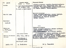 Kartoteka oceny histopatologicznej chorób układu nerwowego (1966) - opis nr 36/66