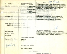Kartoteka oceny histopatologicznej chorób układu nerwowego (1966) - opis nr 60/66