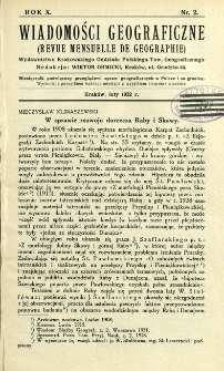 Wiadomości Geograficzne R. 10 z. 2 (1932)