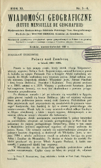 Wiadomości Geograficzne R. 11 z. 3-4 (1933)