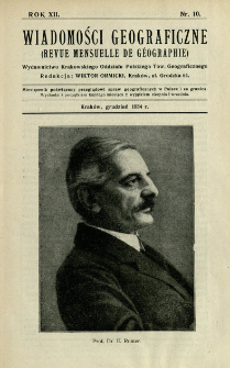 Wiadomości Geograficzne R. 12 z. 10 (1934)