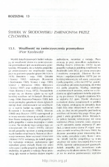 Wrażliwość na zanieczyszczenia przemysłowe