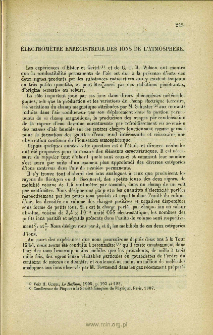 Electromètre enregistreur des ions de l'atmosphere (en collaboration avec M. Moulin), Le Radium, 1907, 4, 218