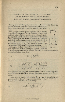 Note sur les effets balistiques de la détente des gaz de la poudre dans une tuyère conver- gente-divergente, Mémorial de l'Artillerie francaise, 1923, 1, p. 3