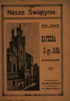 Katedra św. Jana : opis historyczny z 20 rysunkami w tekście