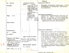 Kartoteka oceny histopatologicznej chorób układu nerwowego (1965) - opis nr 23/65