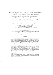 Global Regular Solutions to Three-Dimensional Thermo-Visco-Elasticity with Nonlinear Temperature-Dependent Specific Heat